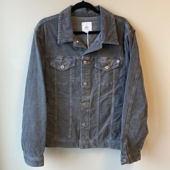 AG Corduroy Men's Jacket Grey XL NWT - Picture 1 of 7